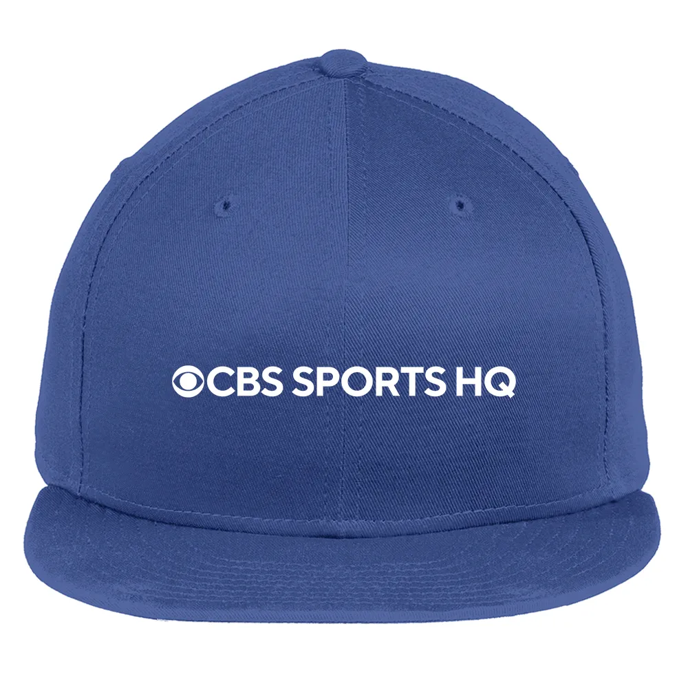 CBS Sports HQ Logo Embroidered Flat Bill Hat