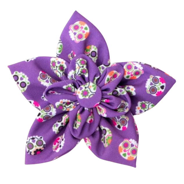 Collar Flower | Sugar Skulls Purple