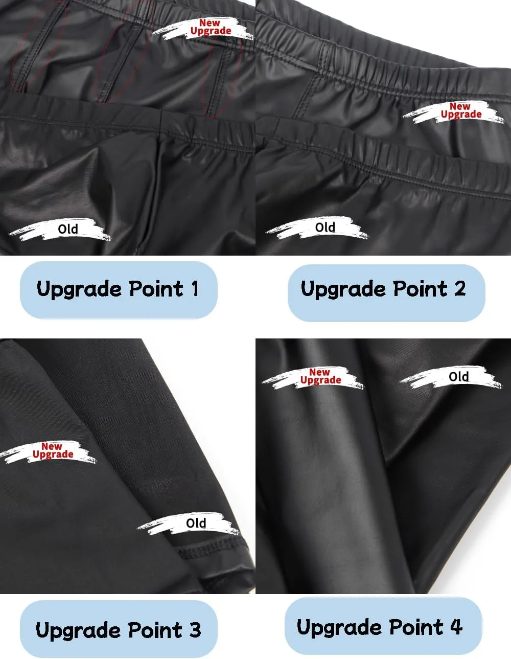 comeondear Mens Lingerie for Straight Men Sexy Faux Leather Boxer Briefs Low Rise Male Thongs Underwear for Men