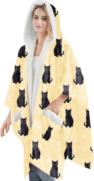 Cozy Sherpa Snugg Wrap for Women - Soft Fleece Blanket Hoodie - 32 Dog and Cat Breeds - Warm Lightweight Gift for Pet Lovers