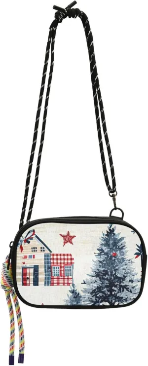 Crossbody Bag Cozy Cottage Chic Cell Phone Purse Wallet with Credit Card Slots Multicolor Handbag with Adjustable Strap Fits Phone Keys And More