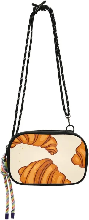 Crossbody Bag Tasty Fresh Crunchy Croissants Cell Phone Purse Wallet with Credit Card Slots Multicolor Handbag with Adjustable Strap Fits Phone Keys And More