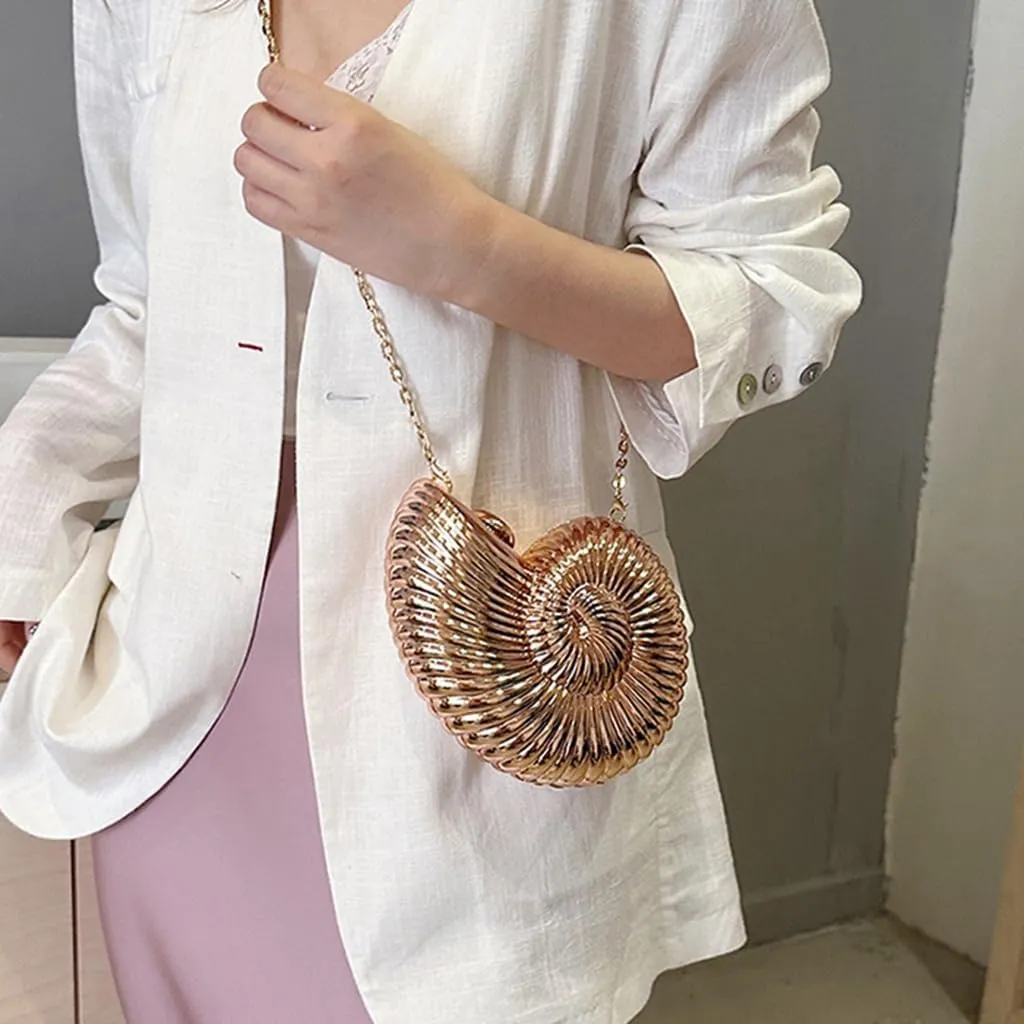 Cute Shell Evening Bag Versatile Wing Crossbody Purse Daily Life Bar Party Clutch Bag Handbag for Women