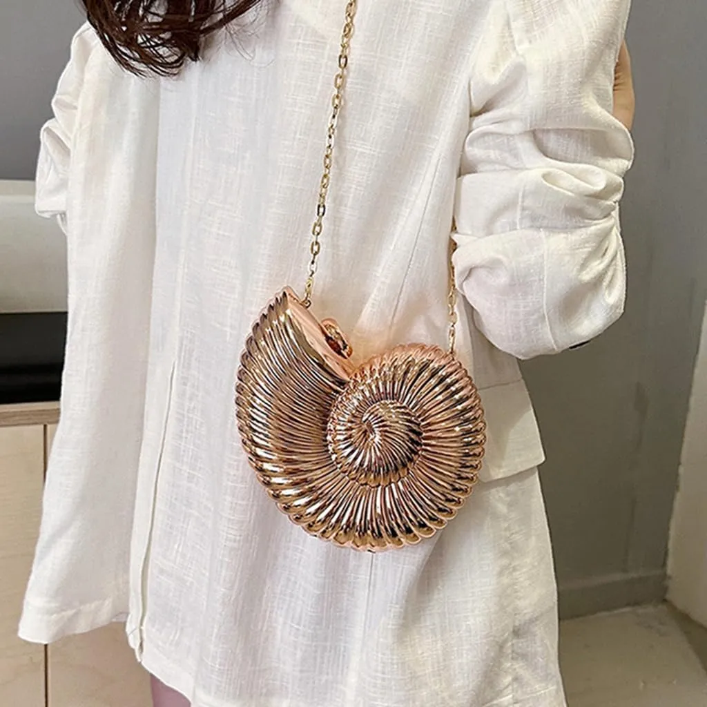 Cute Shell Evening Bag Versatile Wing Crossbody Purse Daily Life Bar Party Clutch Bag Handbag for Women