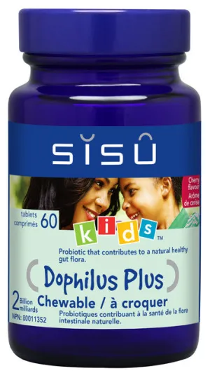 Dophilus Plus 兒童專用益生菌  20億益生菌  60粒咀嚼片 樱桃口味