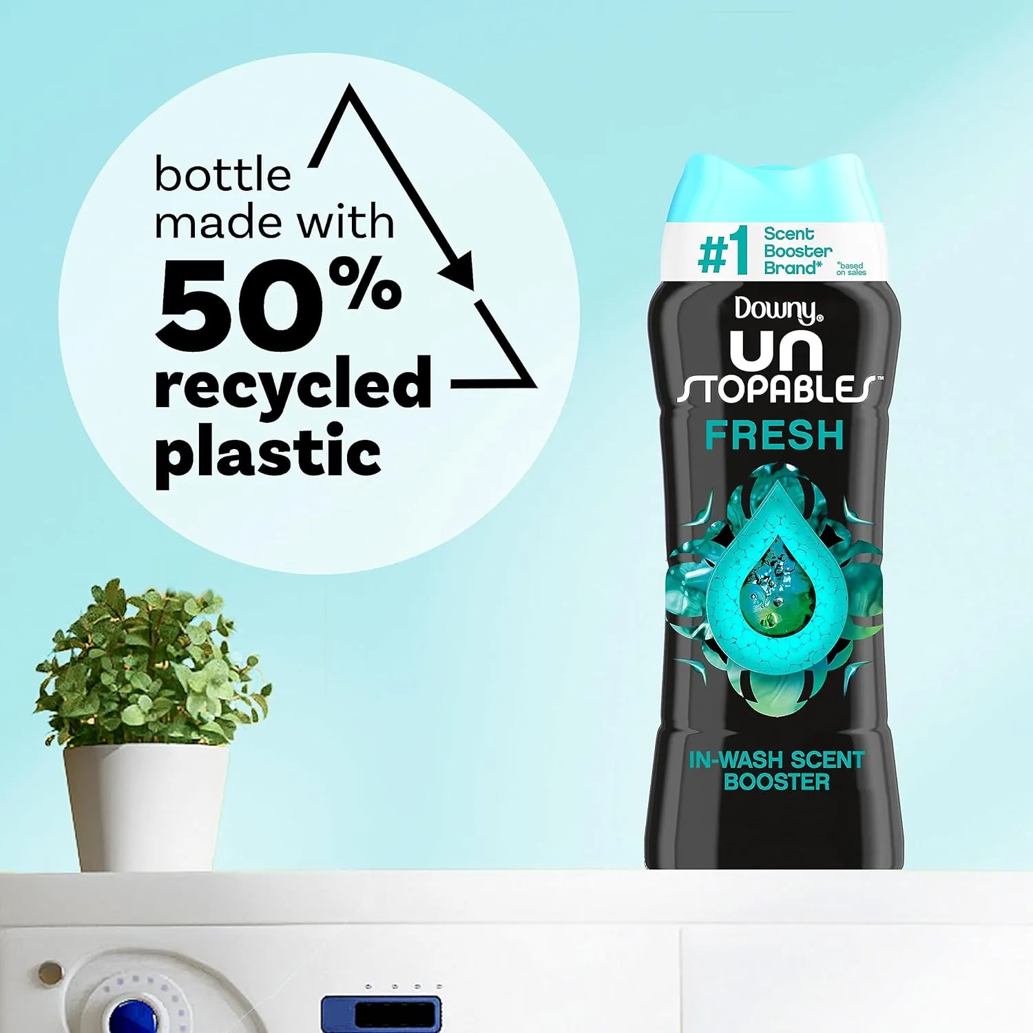 Downy Unstopables In Wash Scent Booster Beads, Fresh Scent, 24 oz, Laundry Beads for Odor Protection, Laundry Scent Boosters