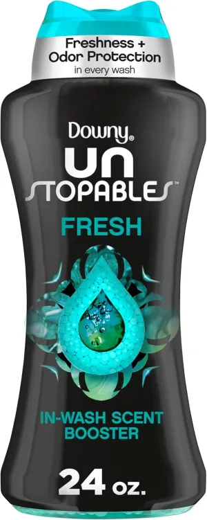 Downy Unstopables In Wash Scent Booster Beads, Fresh Scent, 24 oz, Laundry Beads for Odor Protection, Laundry Scent Boosters