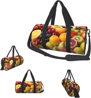 Duffle Bags Fresh fruits Gym Bag for Men Women Waterproof Travel Duffle Bags Convertible Carry on Garment Bag for Travel Sports