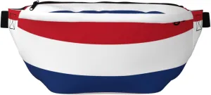 Dutch Flag Stylish Crossbody Waist Pack - Versatile And Compact Travel Pouch For Hands-Free Storage, Black, PBYB-12185A