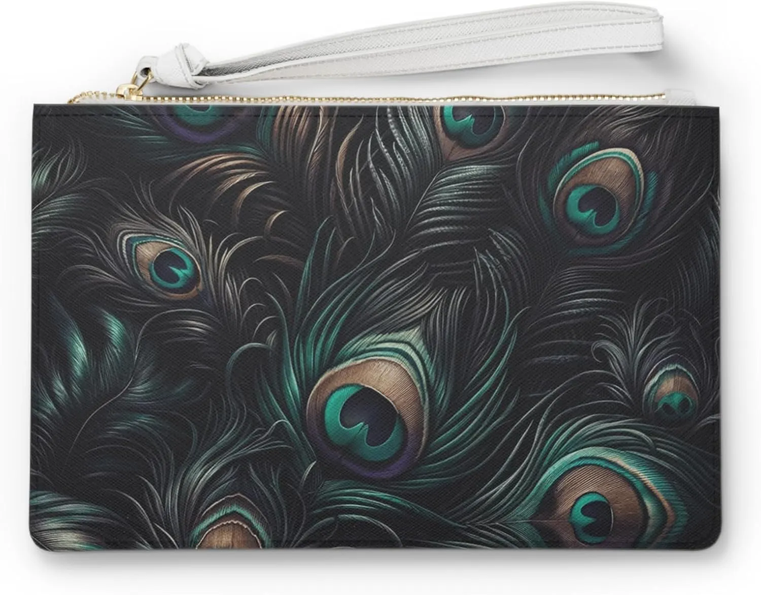 Elegant Peacock Clutch Bag - Bohemian Purse, Festival Accessory, Statement Handbag, Evening Clutch, Unique Gift