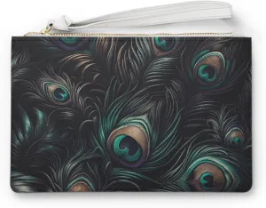 Elegant Peacock Clutch Bag - Bohemian Purse, Festival Accessory, Statement Handbag, Evening Clutch, Unique Gift