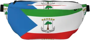 Flag Of Equatorial Guinea Stylish Crossbody Waist Pack - Versatile And Compact Travel Pouch For Hands-Free Storage