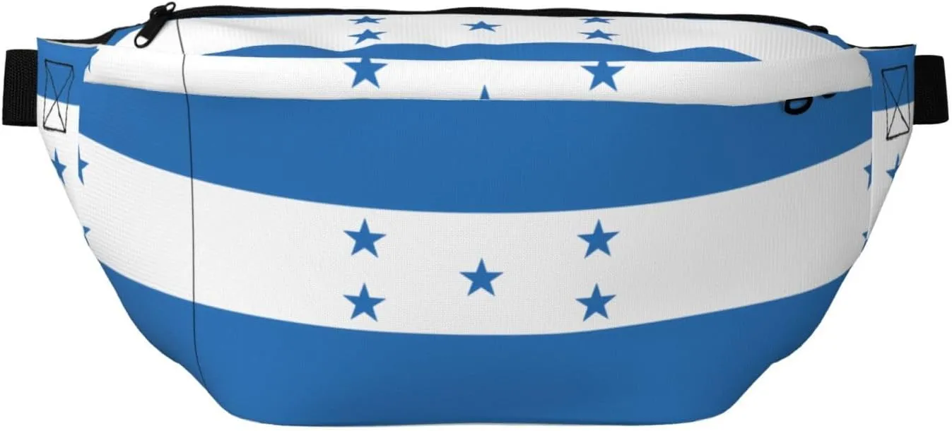 Flag Of Honduras Stylish Crossbody Waist Pack - Versatile And Compact Travel Pouch For Hands-Free Storage