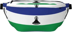 Flag Of Lesotho Stylish Crossbody Waist Pack - Versatile And Compact Travel Pouch For Hands-Free Storage
