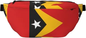 Flag Of Timor-Leste Stylish Crossbody Waist Pack - Versatile And Compact Travel Pouch For Hands-Free Storage