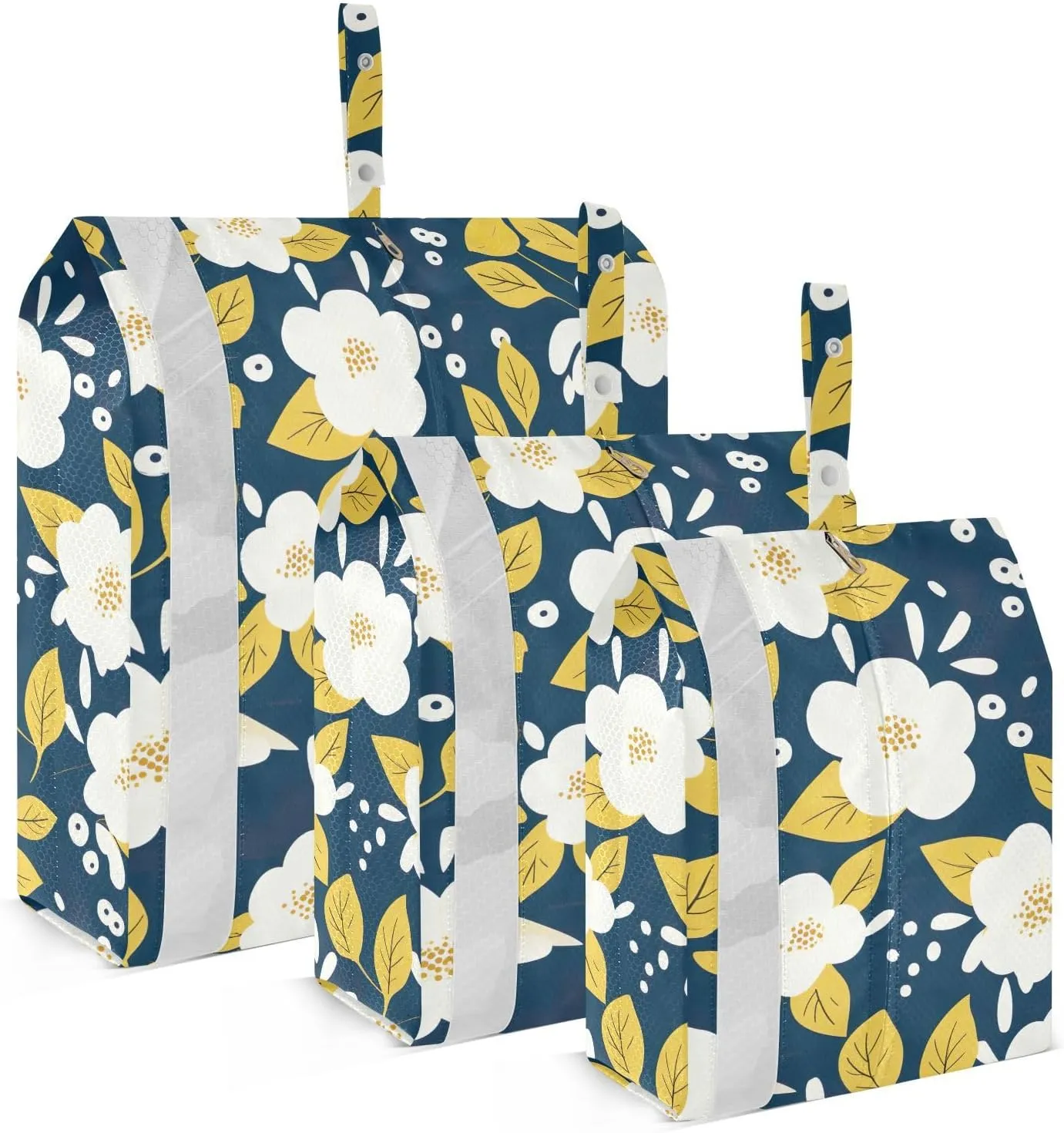 Flowers Lemons Packing Cubes for Travel 3 Set Packing Cubes Large Luggage Accessories for Easy Packing