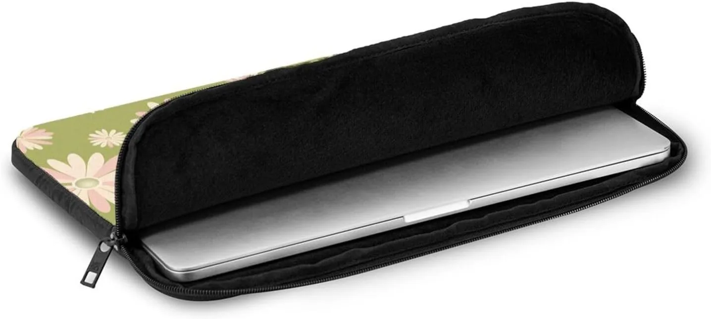 Fresh Chrysanthemum Laptop Sleeve Case 10 Inch Suitable for Notebook Computer Tablet Traveling Carrying Simple Case