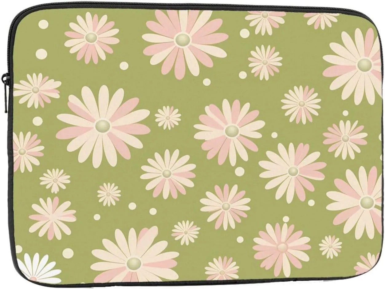 Fresh Chrysanthemum Laptop Sleeve Case 15 Inch Suitable For Notebook Computer Tablet Traveling Carrying Simple Case