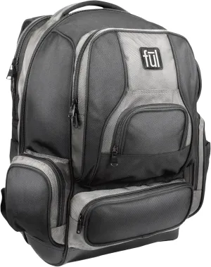 FUL Big Easy 17 Inch Sleeve Laptop Backpack, Padded Computer Bag for Commute or Travel, Black