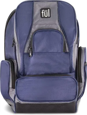 FUL Big Easy 17 Inch Sleeve Laptop Backpack, Padded Computer Bag for Commute or Travel, Navy