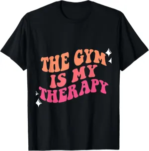 Funny Gym Workout Motivational This Is My Therapy T-Shirt
