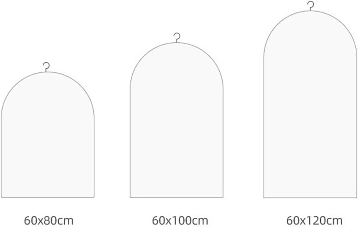 Garment Bags Fresh Printed Clothes Dust Cover, Hanging Bag Clothes Storage Bag, Coat Suit Cover Clothing dust Cover (Color : A, Size : 60 * 80cm)