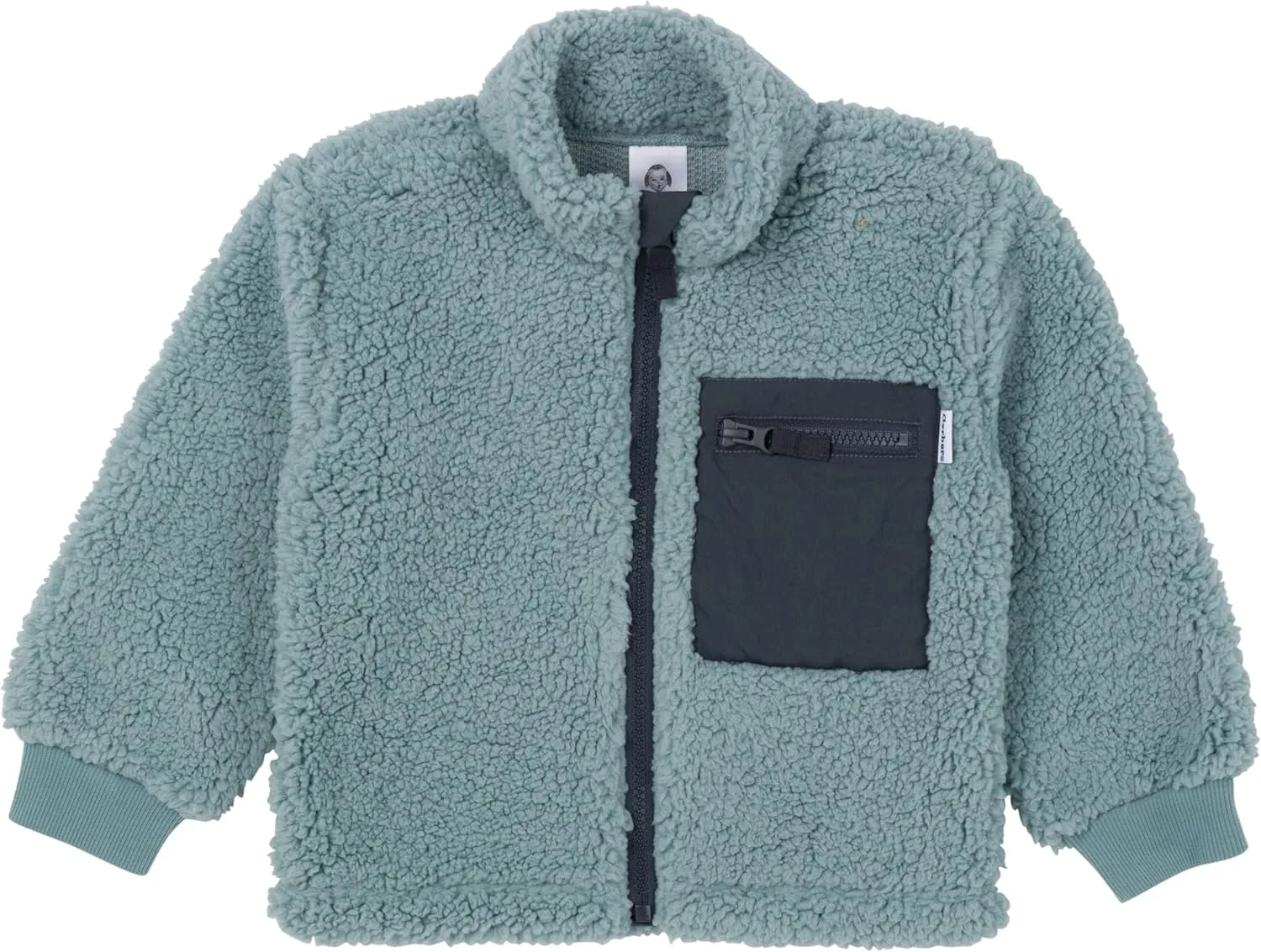 Gerber Unisex Baby Toddler Boys Girls Sherpa Fleece-Lined Zip Up Jacket