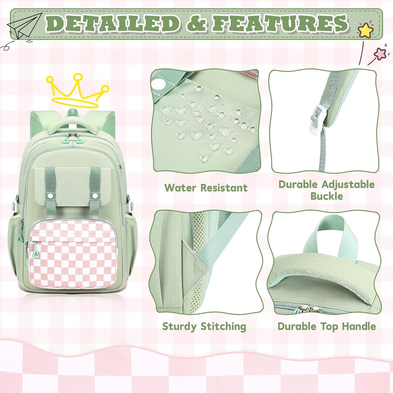 Girls Backpack, Kids School Backpack