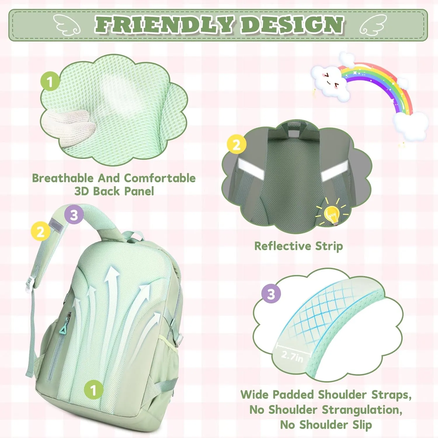 Girls Backpack, Kids School Backpack