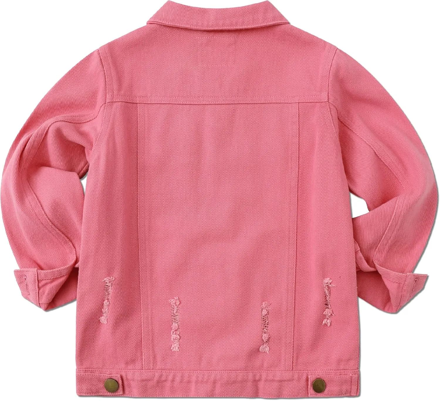 Girls Boys Jean Jacket for (4-14 Years Kids) Trendy Cozy Soft Ripped Denim Coat Casual Outerwear School Travel Teen Gift