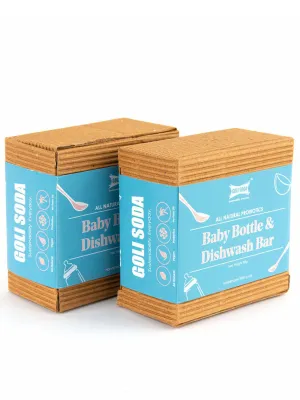 Goli Soda All Natural Probiotics Baby Bottle & Dishwash Bar Pack Of Two