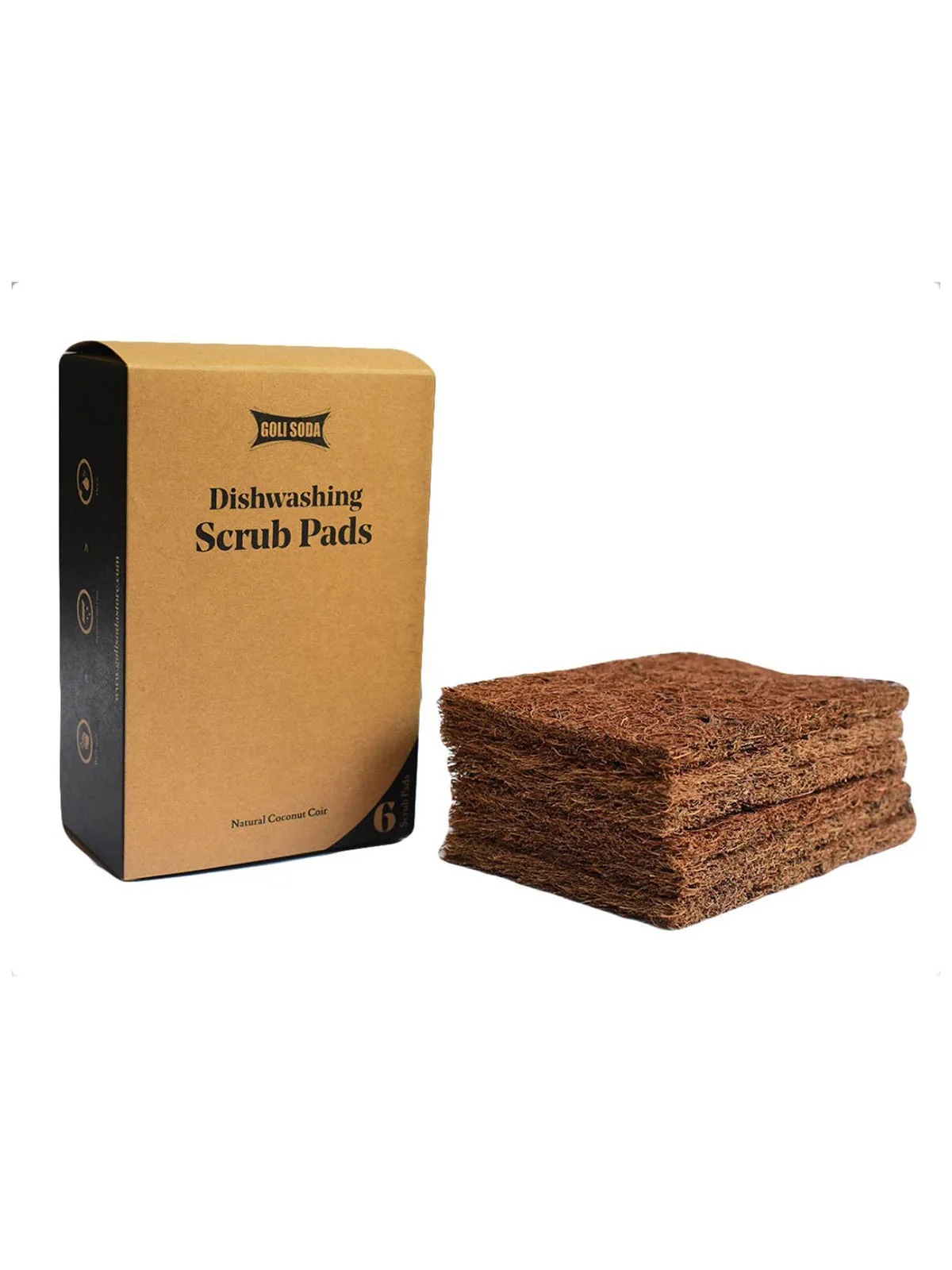 Goli Soda Coconut Coir Scrub And Probiotic Baby Bottle & Dishwash Bar Exclusive Combo