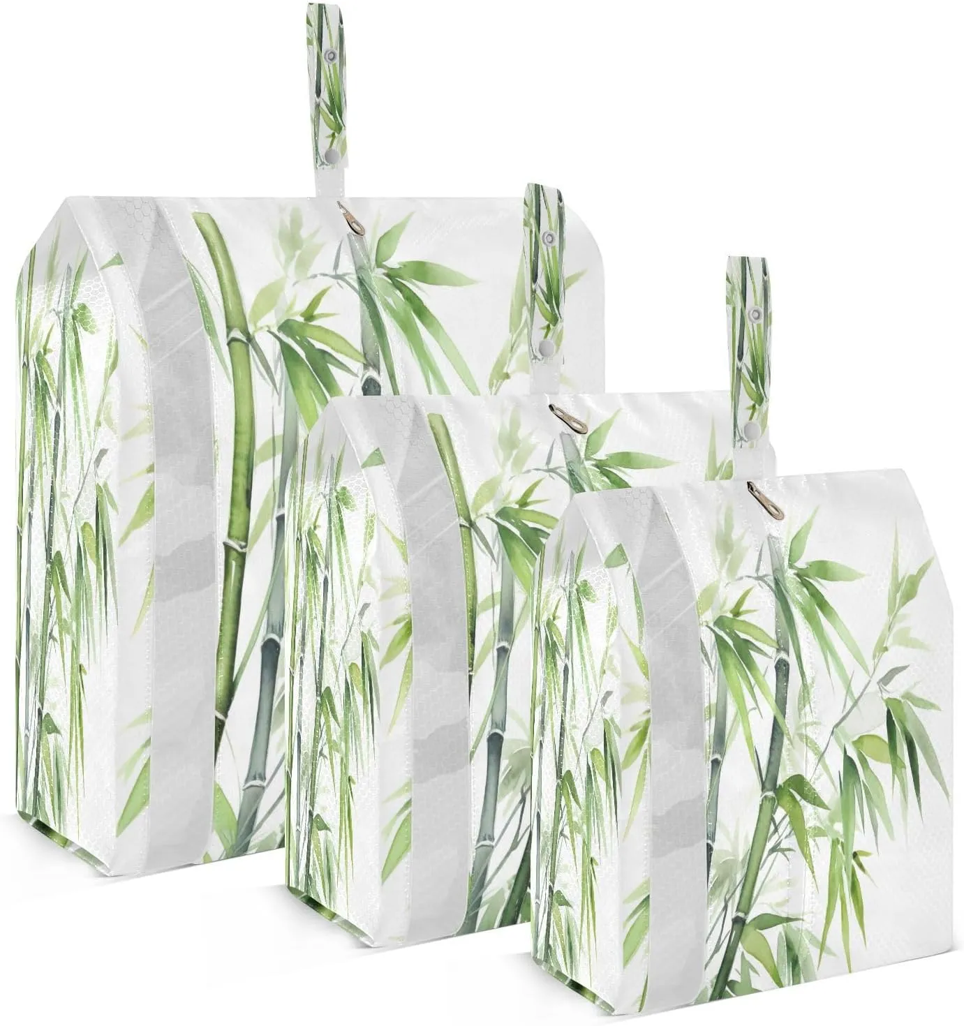 Green Plants Packing Cubes for Travel 3 Set Packing Cubes Large Luggage Accessories for Easy Packing