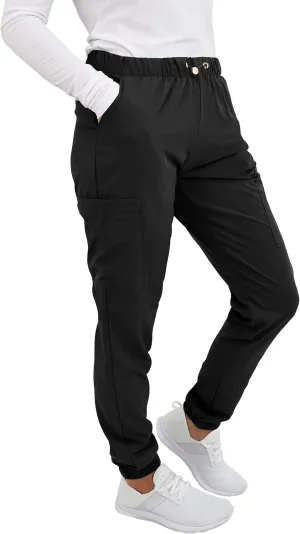 Green Town Scrubs for Women - Jogger Scrub Pant, Cargo Pockets, Stretch Fabric, Drawcord, Easy Care