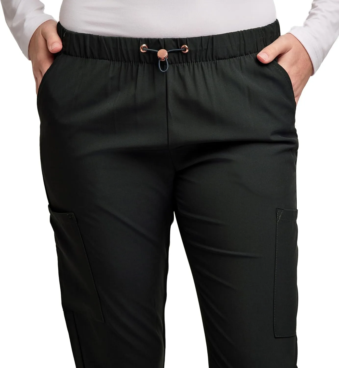 Green Town Scrubs for Women - Jogger Scrub Pant, Cargo Pockets, Stretch Fabric, Drawcord, Easy Care