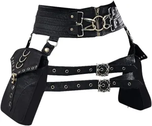 Halloween Steampunk Retro Motorcycle Bag Lady Bag Retro Rock Gothic Goth Shoulder Waist Bags Packs