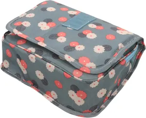Hanging Toiletry Bag Multi Functional Travel Cosmetic Organizer with Design Compact Storage Pouch for Outdoor Use Durable and Convenient Zipper Closure Floral