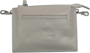 Harley-Davidson Women's Vixen Bar & Shield Leather Hip Bag w/Strap - Gray