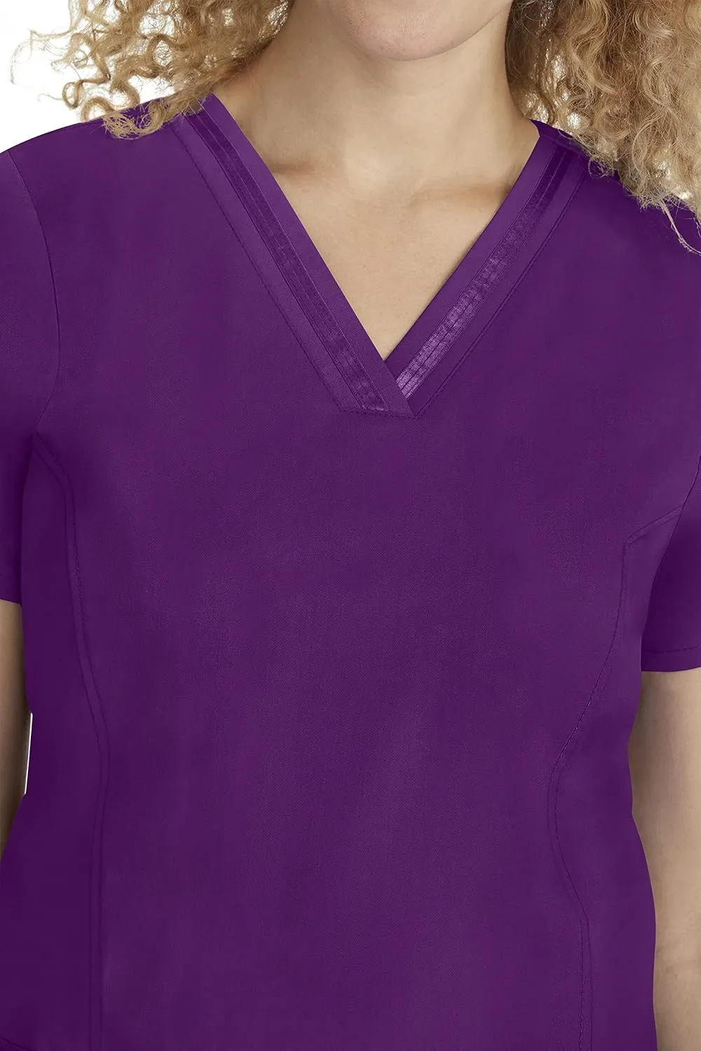 Healing Hands Scrub Top for Women with 3 Pockets and Easy Care, 2-Way Stretch Fabric 2278
