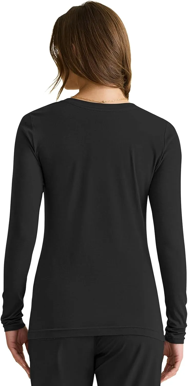 Healing Hands Women's Underscrub Soft Knit Melissa Longsleeve Scrub Tee with Breathable & Easy Care Fabric 5047