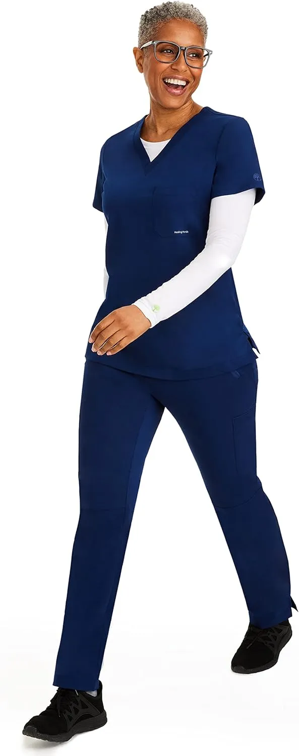 Healing Hands Women's Underscrub Soft Knit Melissa Longsleeve Scrub Tee with Breathable & Easy Care Fabric 5047