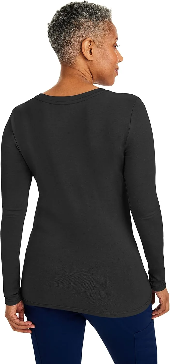 Healing Hands Women's Underscrub Soft Knit Melissa Longsleeve Scrub Tee with Breathable & Easy Care Fabric 5047