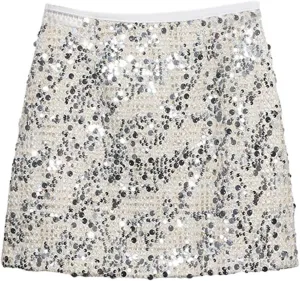 High Waisted Slimming Vibe Sequin Skirt Slip A Line Hip Wrap Skirt Denim Skirts and Dresses
