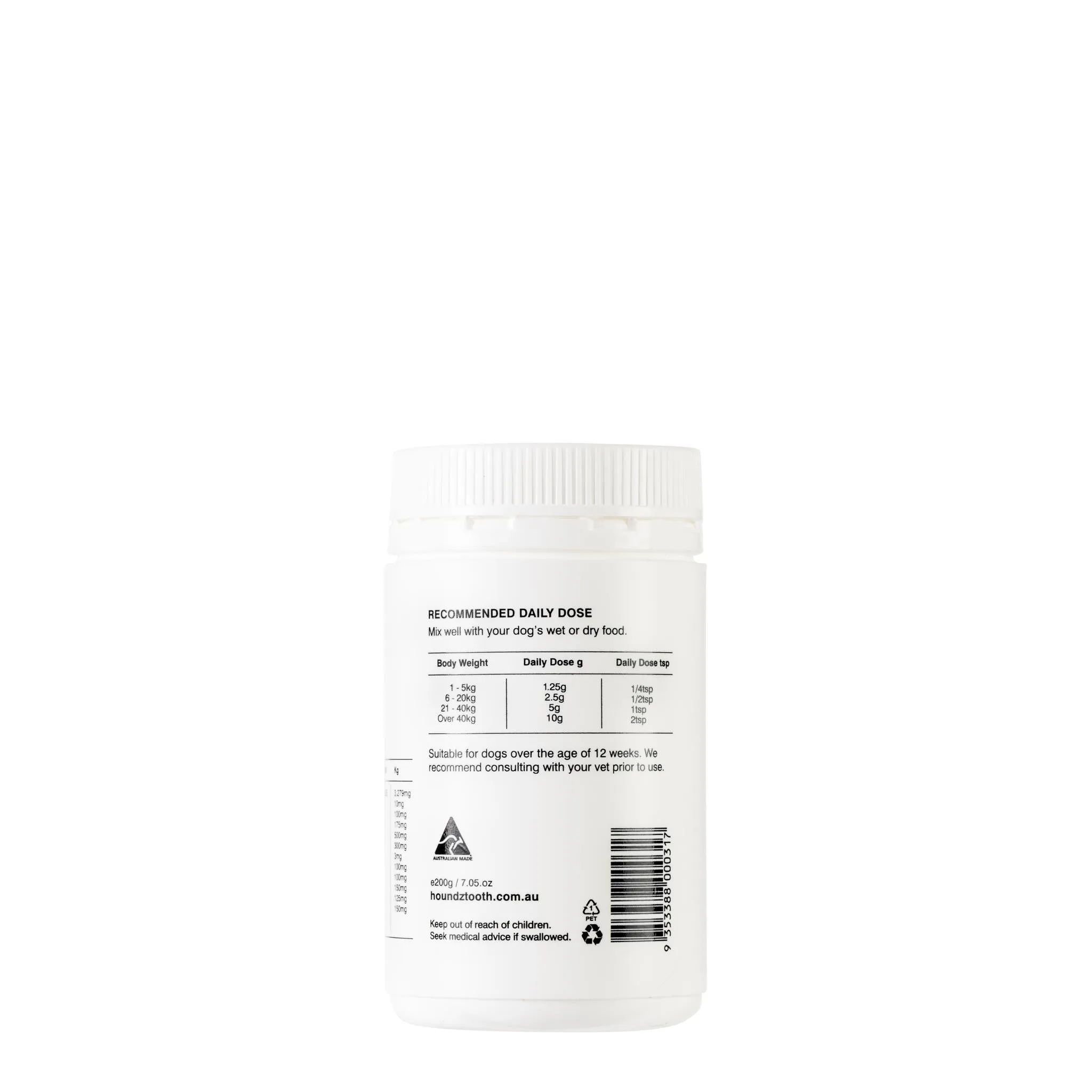 Houndztooth Dog Prodigestive Aid Supplement 200g
