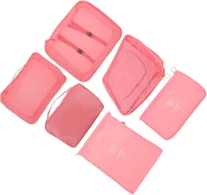 Iletry Bags for Travel 6 Pack Portable Clothing Bags Waterproof Easy to Use Fashion for Women