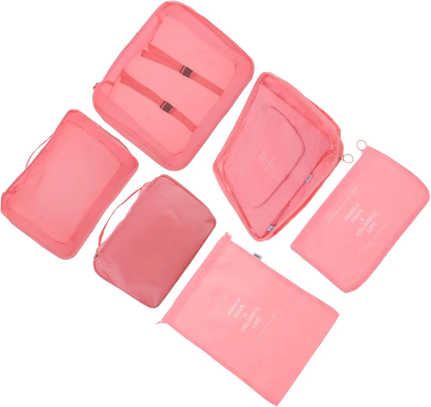 Iletry Bags for Travel 6 Pack Portable Clothing Bags Waterproof Easy to Use Fashion for Women