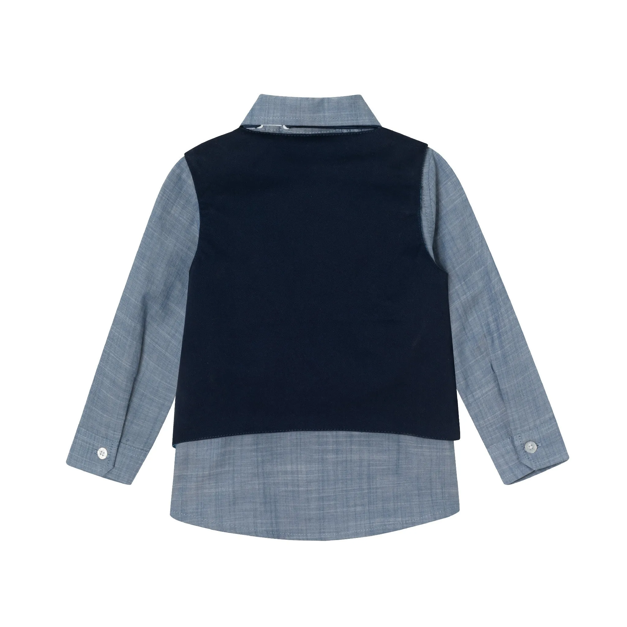 Infant 4-Piece Vest Set | Navy