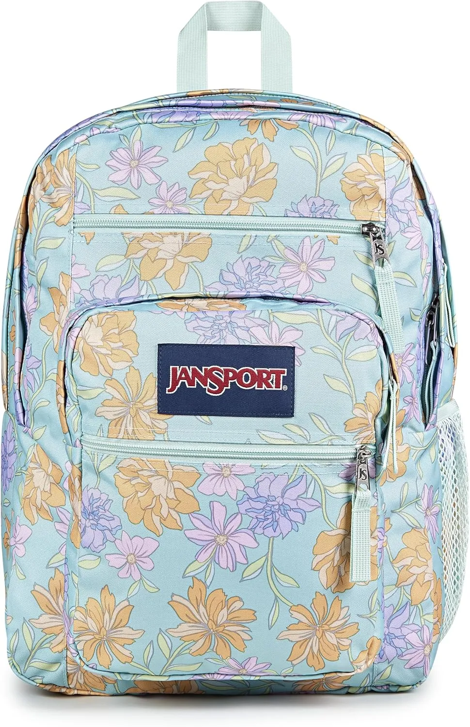 JanSport Laptop Backpack - Computer Bag with 2 Compartments, Ergonomic Shoulder Straps, 15 Laptop Sleeve, Haul Handle - Faded Floral Fresh Mint