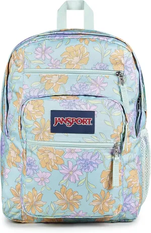 JanSport Laptop Backpack - Computer Bag with 2 Compartments, Ergonomic Shoulder Straps, 15 Laptop Sleeve, Haul Handle - Faded Floral Fresh Mint