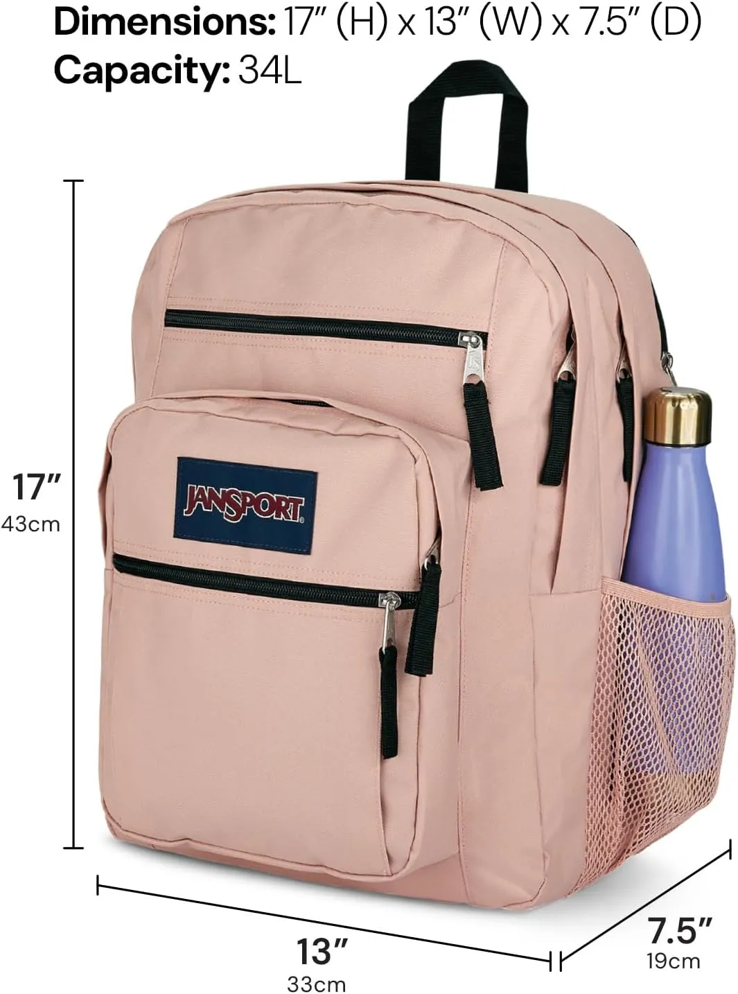JanSport Laptop Backpack - Computer Bag with 2 Compartments, Ergonomic Shoulder Straps, 15 Laptop Sleeve, Haul Handle - Faded Floral Fresh Mint